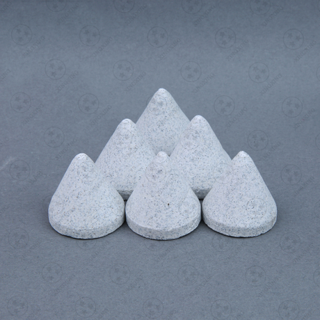 Brown fused alumina polishing block - cone